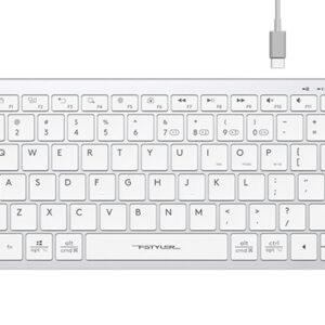 A4Tech FBX51C white Wireless and Bluetooth Keyboard