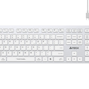 A4Tech FBX50C white Wireless and Bluetooth Keyboard